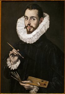 Portræt af malerens søn, Jorge Manuel. Maleri af Domenico Theothocopoulos, kendt som El Greco (1541-1614), olie på lærred, omkring 1600. Museum of Fine Arts i Sevilla, Spanien. af El Greco
