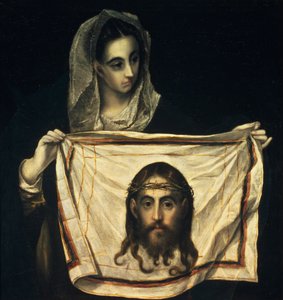 St. Veronica med det hellige ligklæde af El Greco