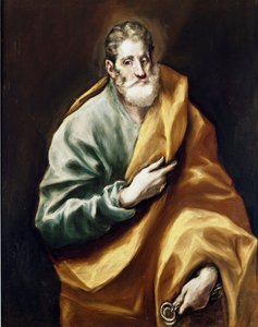Apoteren Sankt Peter. Maleri af Domenikos Theotokopoulos dit El Greco (1540-1614) af El Greco