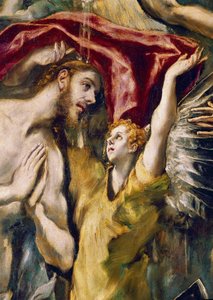 Kristi dåb, detalje (olie på lærred af El Greco