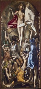 Kristi opstandelse (olie på lærred af El Greco