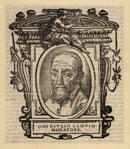 Portræt af Giorgio Giulio Clovio, illuminator, miniaturist og maler født i Kroatien, aktiv i renæssancens Italien af El Domenico (after) Greco
