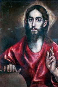 Kristus velsigner verdens frelser, 1600-tallet af El Greco