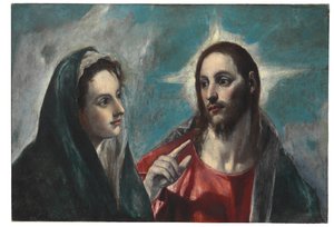 Kristus tager afsked med sin Moder af El Greco