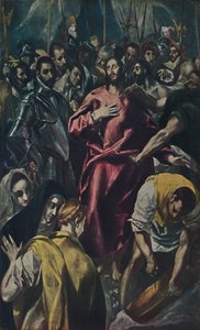 Espolio Entkleidung Christi., Disrobing of Christ, c1577-1579, 1938 af El Greco
