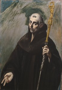 Sankt Benedikt af Nursia, 1577-1579 af El Greco