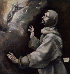 Den hellige Frans modtager stigmata af El Greco