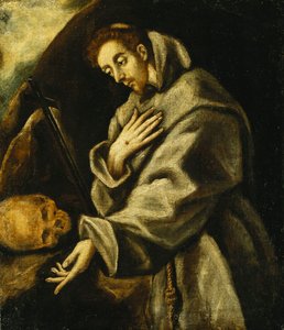 Sankt Frans i meditation, af El Greco
