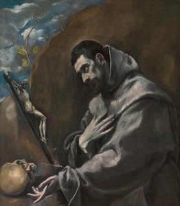 Sankt Frans af Assisi i meditation af El Greco