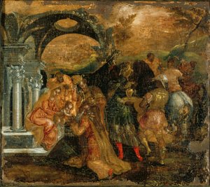 Magiernes tilbedelse, 1565-1567 af El Greco