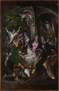 Hyrdernes tilbedelse, c.1605-10 af El Greco