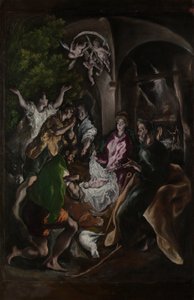 Hyrdernes tilbedelse, ca. 1605-10. af El Greco