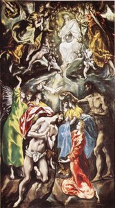 Kristi dåb af El Greco