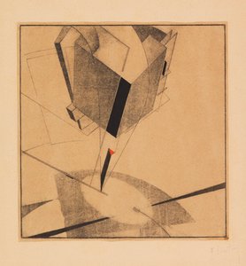 Proun 5A, 1919. af Eliezer Markowich Lissitzky