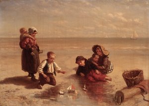 Sjov på stranden