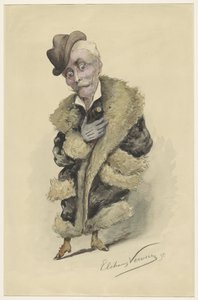 Karikatur af kunstneren Jan Gerard Smits