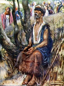 Blind Bartimeus (farve litho)