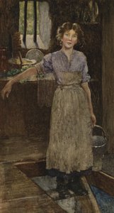 Men Gud har nogle få af os, som han hvisker i øret (farve litho) af Eleanor Fortescue Brickdale
