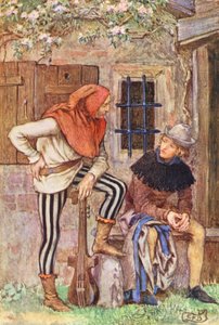 Illustration til The Gathering of Brother Hilarius af Michael Fairless (farvelitografi) af Eleanor Fortescue-Brickdale