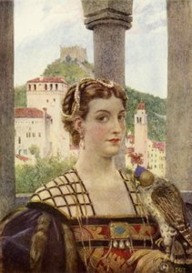 Kate the Queen (farve litho) af Eleanor Fortescue Brickdale