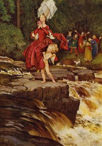 Kærlighed vil finde ud af vejen (farve litho) af Eleanor Fortescue Brickdale