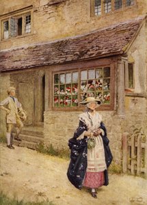 Så du Bonnie Lesley? (farve litho) af Eleanor Fortescue Brickdale