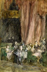 Øvelser, ca. 1912 (akvarel på papir) af Eleanor Fortescue Brickdale