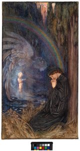 Det posthume barn, ca. 1904 (akvarel og gouache på papir) af Eleanor Fortescue Brickdale