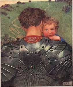 En sød vuggevise, illustration fra "The Book of Old English Songs and Ballads"