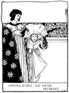 Råd er Mine and Sound Prudence, 1898. af Eleanor Fortescue Brickdale