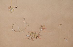 Scatter, 2014 (blyant og blandede medier på papir) af Eleanor Grafton