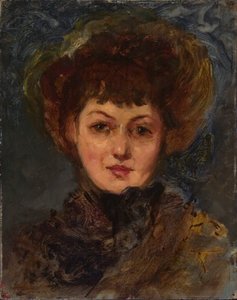 Portræt af fru John Gellatly, 1890-1897. af Eleanor Greatorex