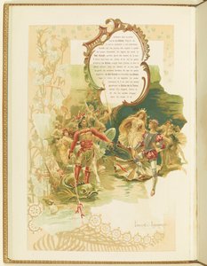 Program for balletten La Perle af Marius Petipa og Riccardo Drigo, 1896.
