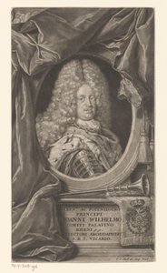 Portræt af Johann Wilhelm af Elias Christopf Heiss