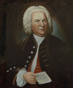 Portræt af Johann Sebastian Bach, midten af det 18. århundrede.. af Elias Gottlob Haussmann