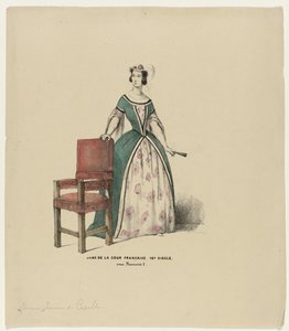 Dame af det franske hof 1500-tallet. under Francois I (titel på objekt)