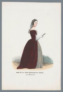 Dame ved det franske hof XVI århundrede, under Francois I (titel på objektet)