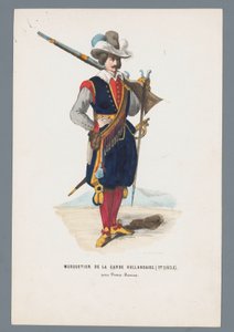 Musketer af den hollandske garde (17. århundrede). under Prins Maurice