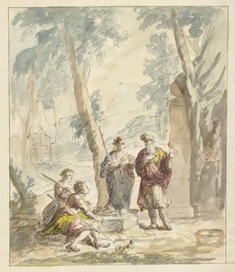Abraham modtager de tre engle