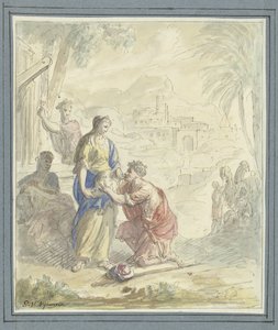 Rebekka og Eliezer ved brønden