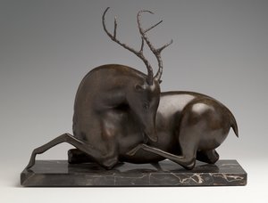 Hvilende hjort, ca. 1915 af Elie Nadelman