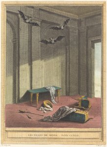 Les filles de Minee (Mine døtre) af Elie du Mesnil after Jean Baptiste Oudry
