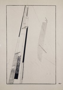 Proun 2 D af Eliezer Markowich Lissitzky