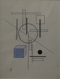 Komposition, 1920 af Eliezer Markowich Lissitzky