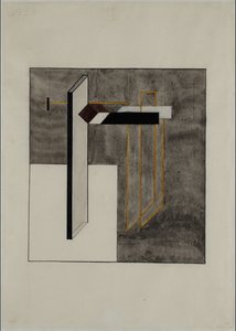 Proun 4B af Eliezer Markowich Lissitzky