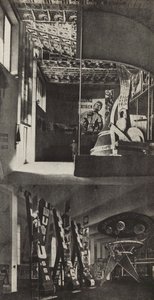 Sovjetisk pavillon på den internationale presseudstilling, Köln, 1933. af Eliezer Markowich Lissitzky