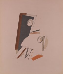 De kujoner. Figur til operaen Victory over the sun af A. Kruchenych, 1920-1921 af Eliezer Markowich Lissitzky