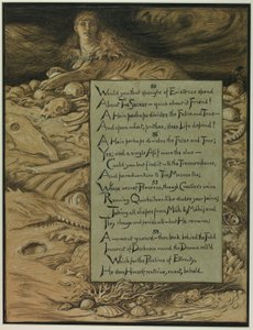 (Illustration til Rubáiyát af Omar Khayyám) Den uundgåelige skæbne af Elihu Vedder