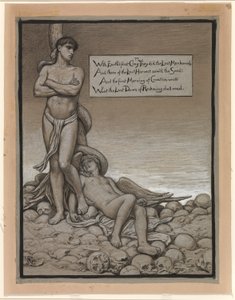 (Illustration til Rubáiyát af Omar Khayyám) Den sidste mand af Elihu Vedder