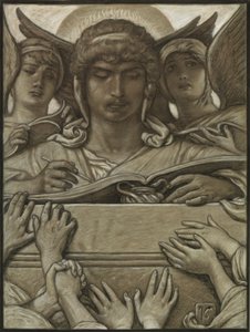 (Illustration til Rubáiyát af Omar Khayyám) Den optagende engel af Elihu Vedder